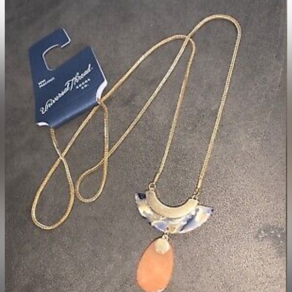 **6/$20** Universal Thread Semi Precious Resin Drop Pendant Necklace 17” - Picture 2 of 6